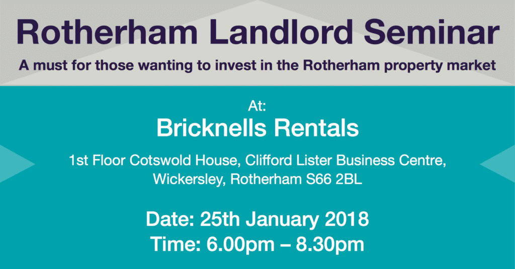 This is a text image containing details to the Rotherham landlord seminar - also found in the blog text.